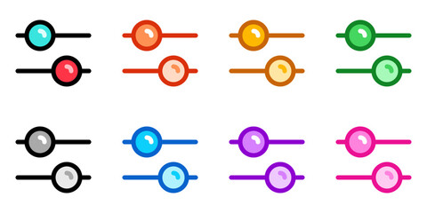 Editable vector slider setting configuration icon. Part of a big icon set family. Perfect for web and app interfaces, presentations, infographics, etc