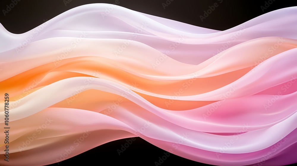 Poster A mesmerizing flow of soft pastel colors blending seamlessly, creating an ethereal and calming visual experience.