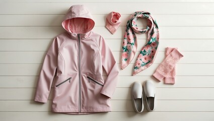 Spring Outfit with Light Pink Jacket