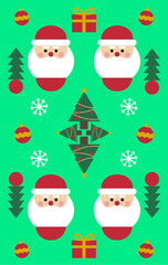 Christmas Pattern Design for Background or Wallpaper