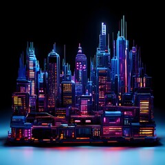 concept painting design object on white background