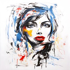 Naklejka premium concept painting design object on white background