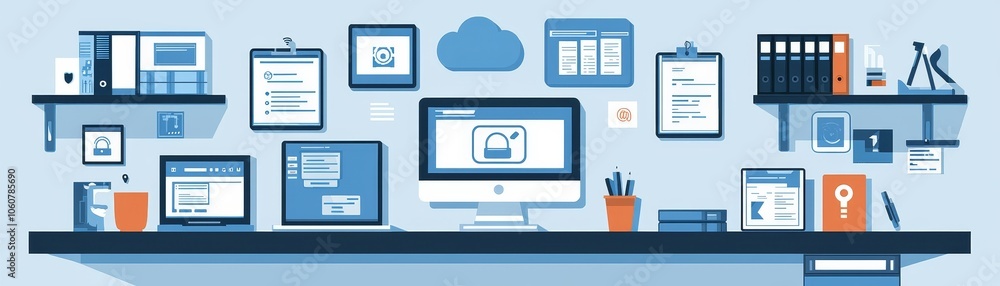 Aufkleber transform your workspace how a creative office space integrates cloud technology and data for enhanc