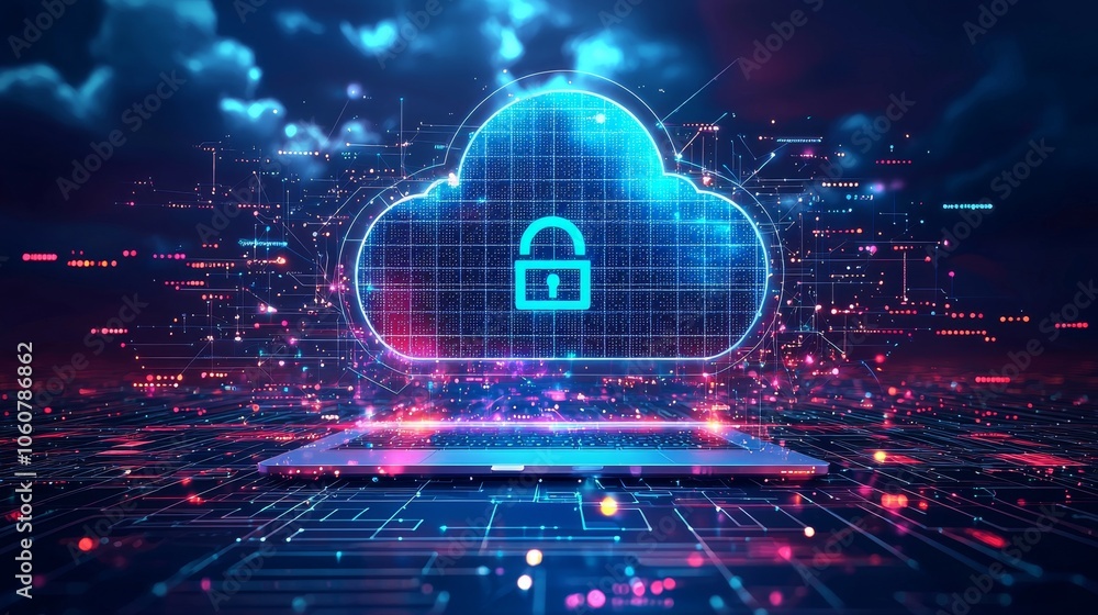 Poster unlocking the future how cloud security is transforming tech-savvy office environments into safe hav