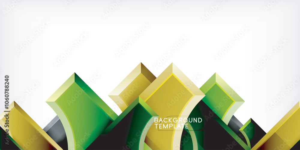 Aufkleber Geometric design abstract background - circles and triangles