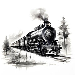 concept painting design object on white background