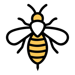 Bee Queen icon vector art design illustration isolated on a white background
