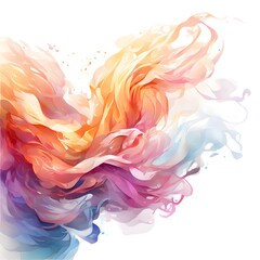 Obraz premium concept painting design object on white background
