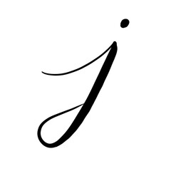 calligraphy J
