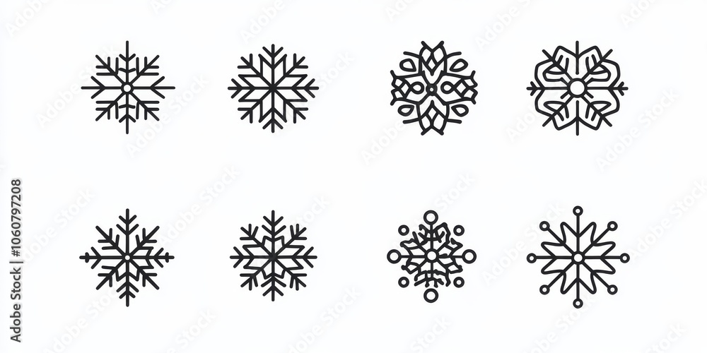 Aufkleber these are icons that look like snowflakes. they are used to represent winter and snow. you can find 