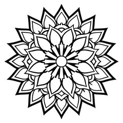 mandala-a-silhouette-vector