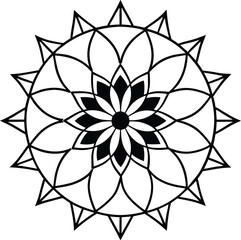mandala-a-silhouette-vector
