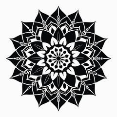 mandala-a-silhouette-vector