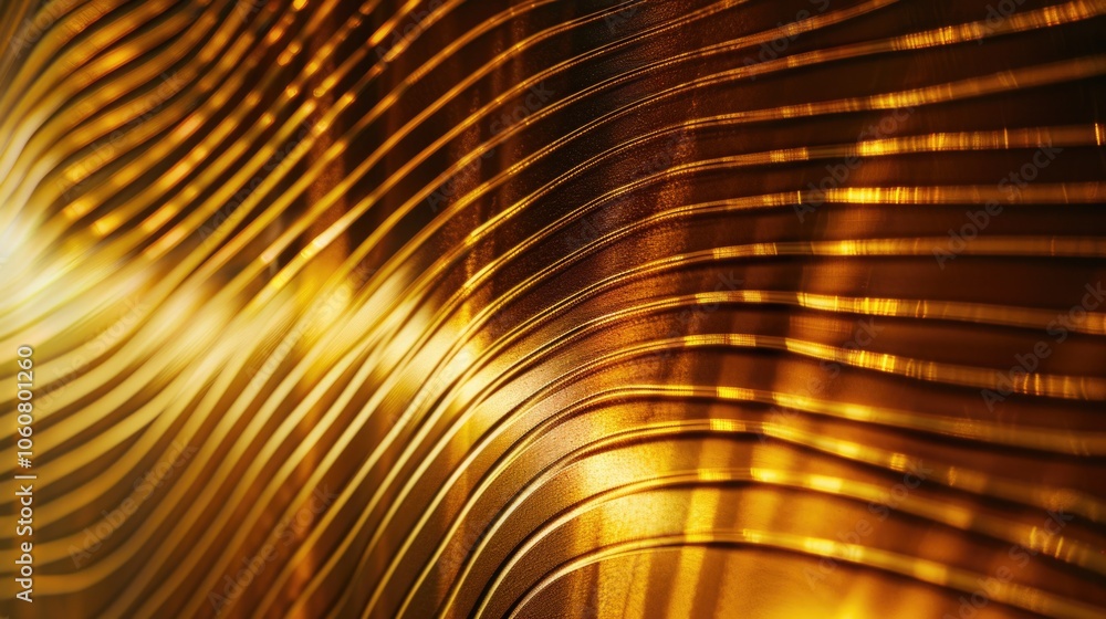 Poster a close-up shot of a shiny surface with reflections and highlights