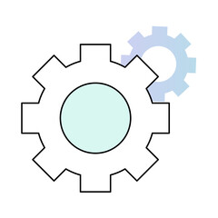 Gear Representing Smooth Operations and Efficiency. Reliability and Process Optimization
