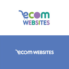 Set of e-commerce logo templates