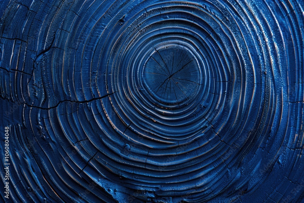 Aufkleber A close-up view of a tree trunk featuring a unique, circular pattern