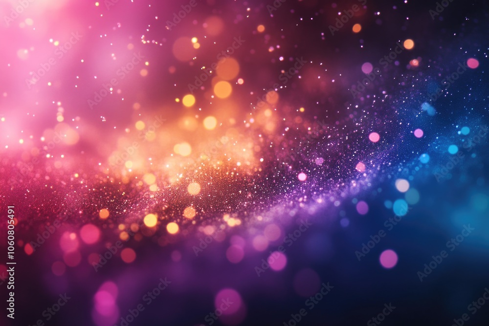 Poster A blurred image of a vibrant background with varying colors and patterns