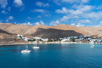 Port of Folegandros, Greek Cyclades islands.