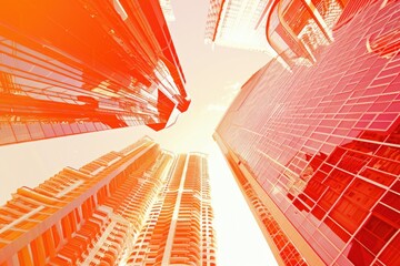 High-rise buildings in a metropolitan area