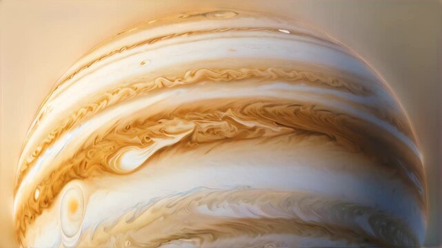 Planet Jupiter rotating background