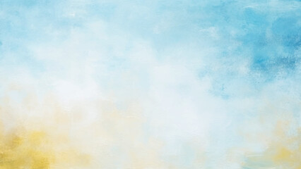  Colorful abstract painting with a mix of blue, pink, and yellow hues. Suitable for various design projects, Light blue concrete wall background