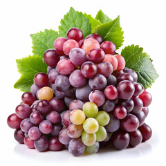 Fototapeta premium grapes in white background
