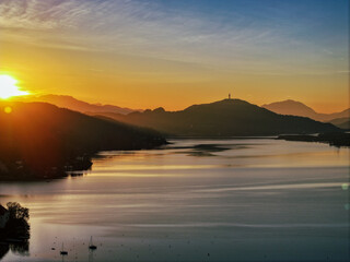 Naklejka premium Wörthersee sunset