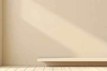 Plain beige wallpaper. Premium color. Vector illustration.