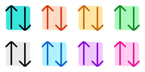 Editable vector arrows data transfer icon. Part of a big icon set family. Perfect for web and app interfaces, presentations, infographics, etc