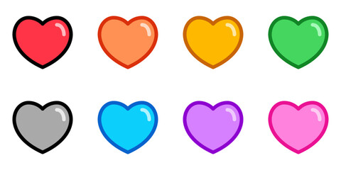 Editable vector heart love favorite bookmark icon. Part of a big icon set family. Perfect for web and app interfaces, presentations, infographics, etc