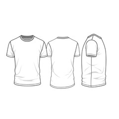 Blank T-Shirt Template for Custom Designs, Classic Crew Neck Style, Ideal for Mockups, Versatile Unisex Fit, Perfect for Graphic Designers
