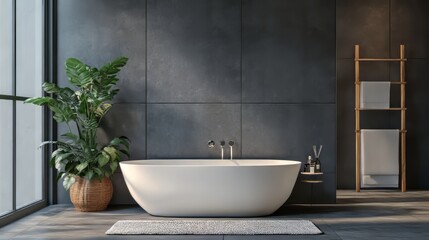 Minimal design interior of modern contemporary bathroom. architecture modern bathroom. Ultra realistic. Photorealistic hypermaximalist advertising photography hyper realistic fine detail