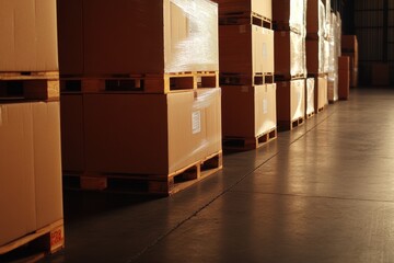 Optimize warehouse space by efficiently stacking palletized boxes