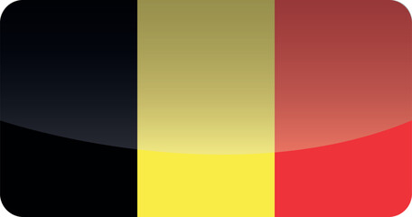 Fototapeta premium National flag of Belgium.Vector illustration