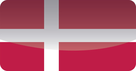 National flag of Denmark.Vector illustration