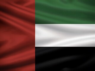 Selective Focus Of United Arab Emirates' Flag