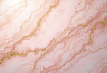 Fototapeta premium Elegant pink marble texture with golden veins, perfect for sophisticated backgrounds and design elements 