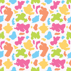 Seamless multicolored stone vector pattern.
