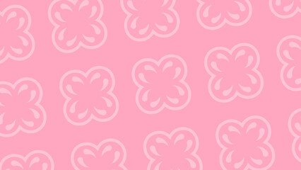 seamless pattern with pink hearts