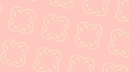 seamless pattern with pink hearts