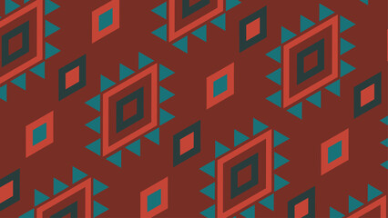 seamless pattern with houses and trees