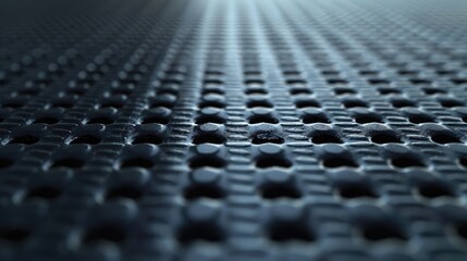 Naklejka premium Close-up shot of metal surface featuring multiple holes and texture