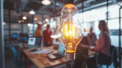 A single light bulb sits on a table, ready to provide illumination
