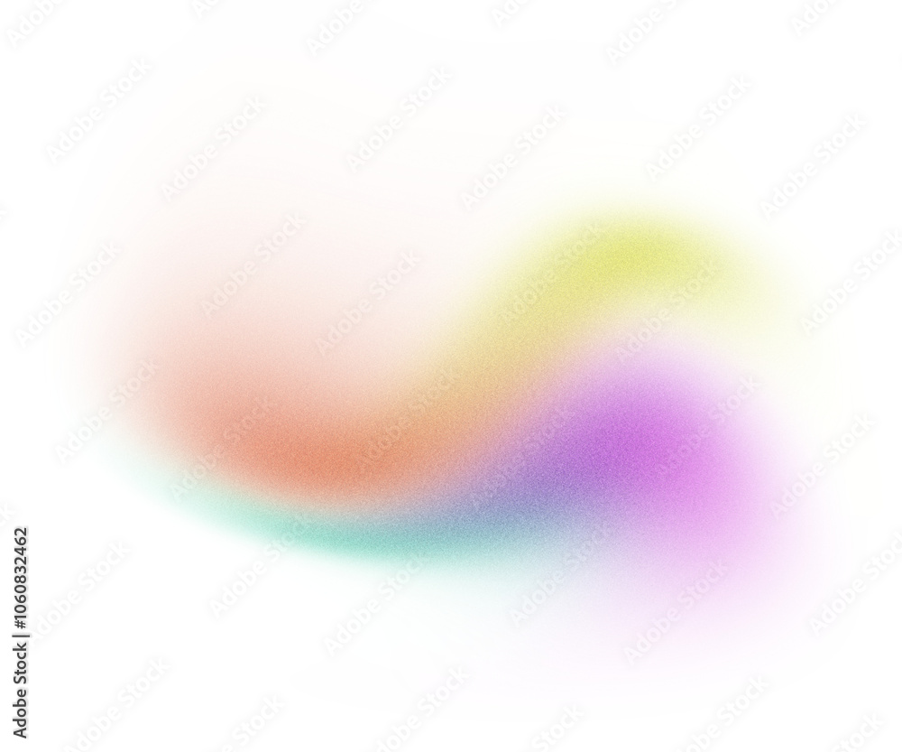 Poster glowing abstract gradient wave blur shape transparent background
