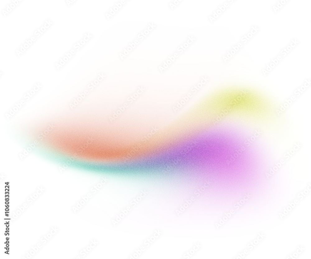 Poster glowing abstract gradient wave blur shape transparent background