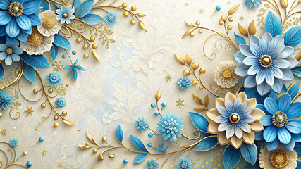 Spring Wedding invitation Card design greeting cards elegant wonderful 3d illustration style