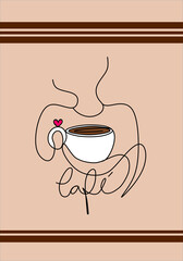 Ilustração café, chávena, beber, café, quente, chá, vector, ilustração, café expresso, cappuccino, vapor, braun, bebiba, caneca, café da manhã, design, cafeína, aroma, manhã, menu, ícon, alimento, pir