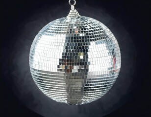 Obraz premium disco ball isolated on a dark background
