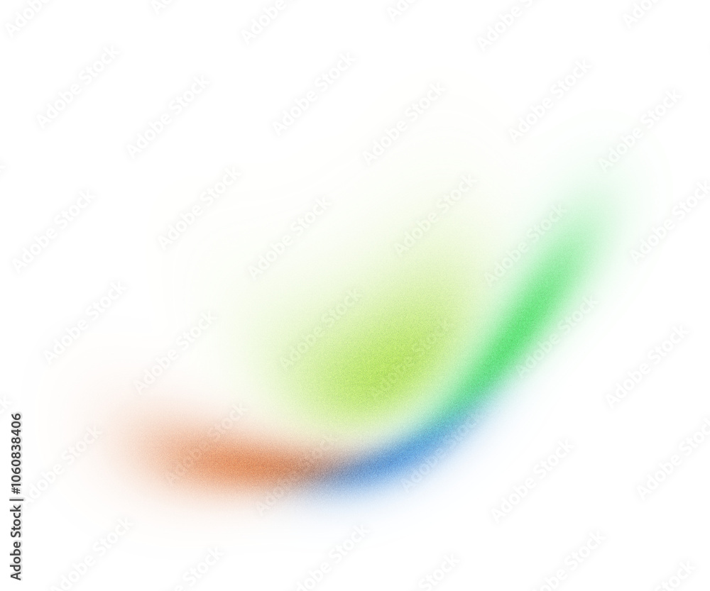 Poster Glowing abstract gradient wave blur shape transparent background
